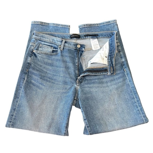 Banana Republic Mid Rise Straight Relaxed Fit Denim Jeans Women’s 31 Long - Picture 7 of 12